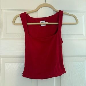 Princess Polly Red Scoop Neck Tank Top